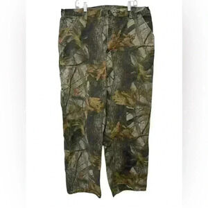 Carhartt B158 CMO 42x30 Realtree Hardwood Camo Dungaree Pants Carpenter